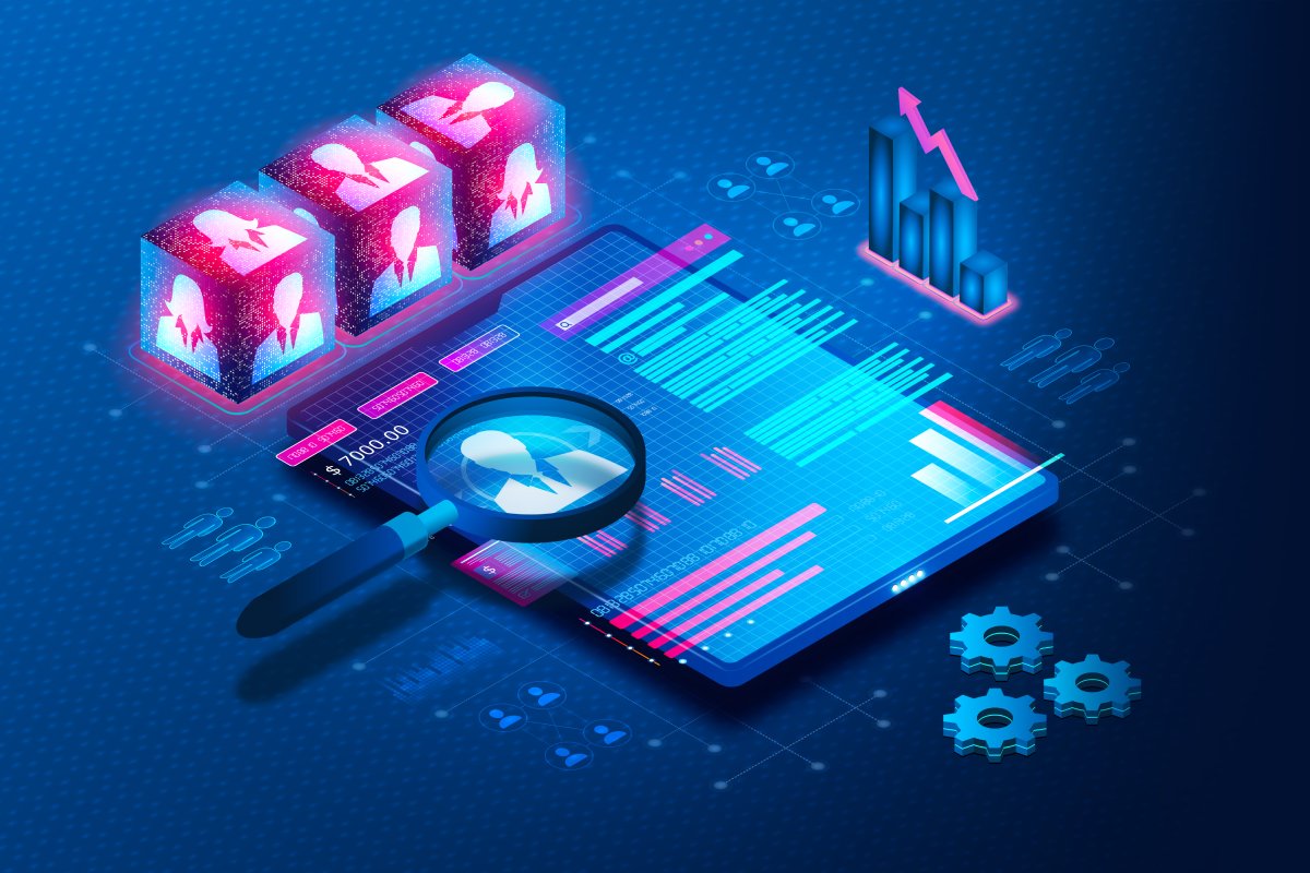 Business search concept illustration